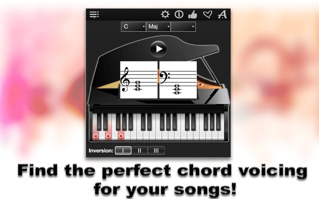 Find the perfect chord voicing  for your songs!