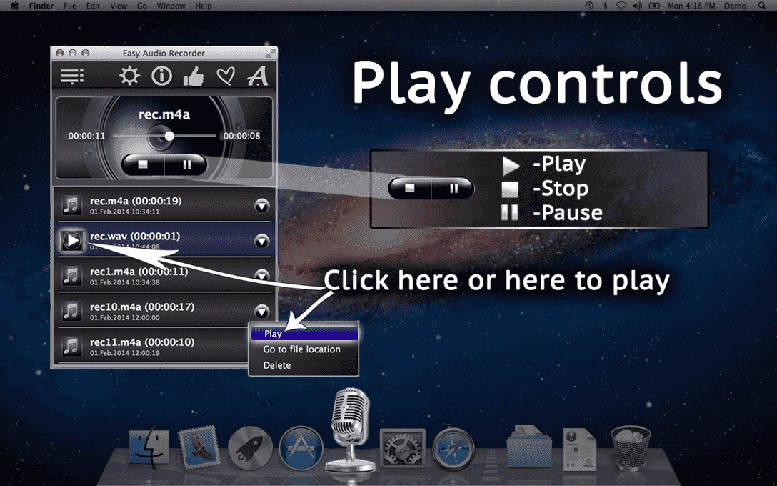 Play controls