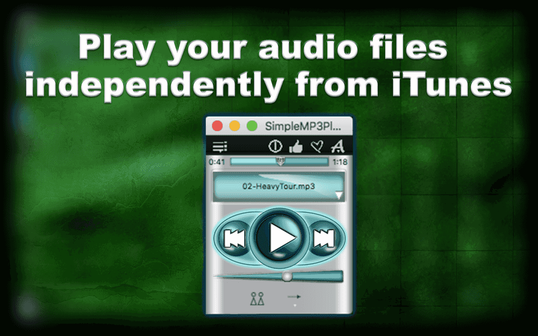 Play your audio files  independently from iTunes